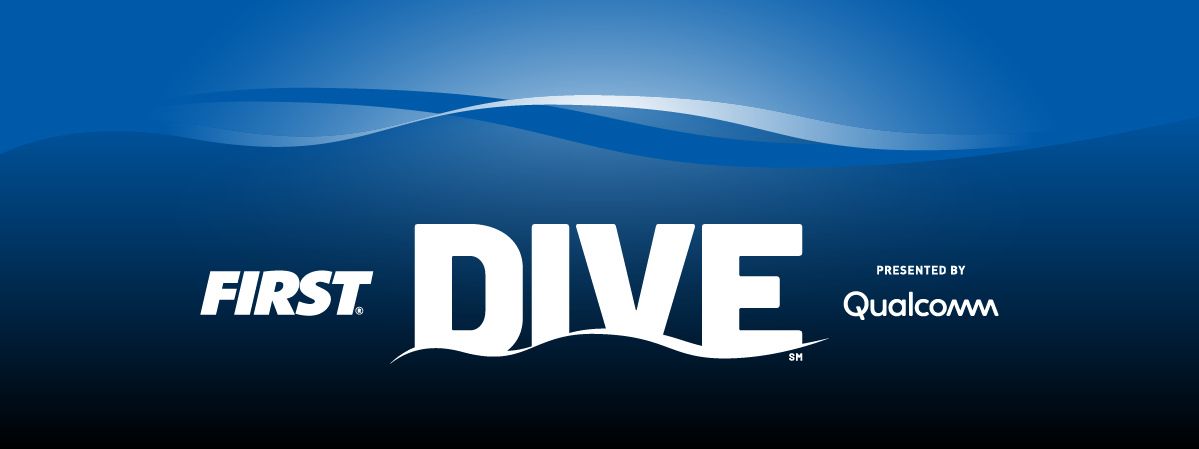 FIRST DIVE logo lockup